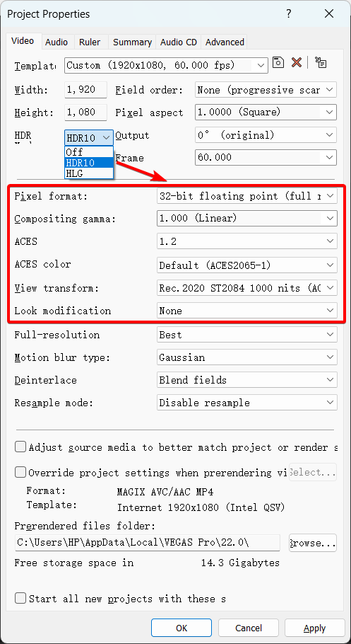 Project HDR Color Space